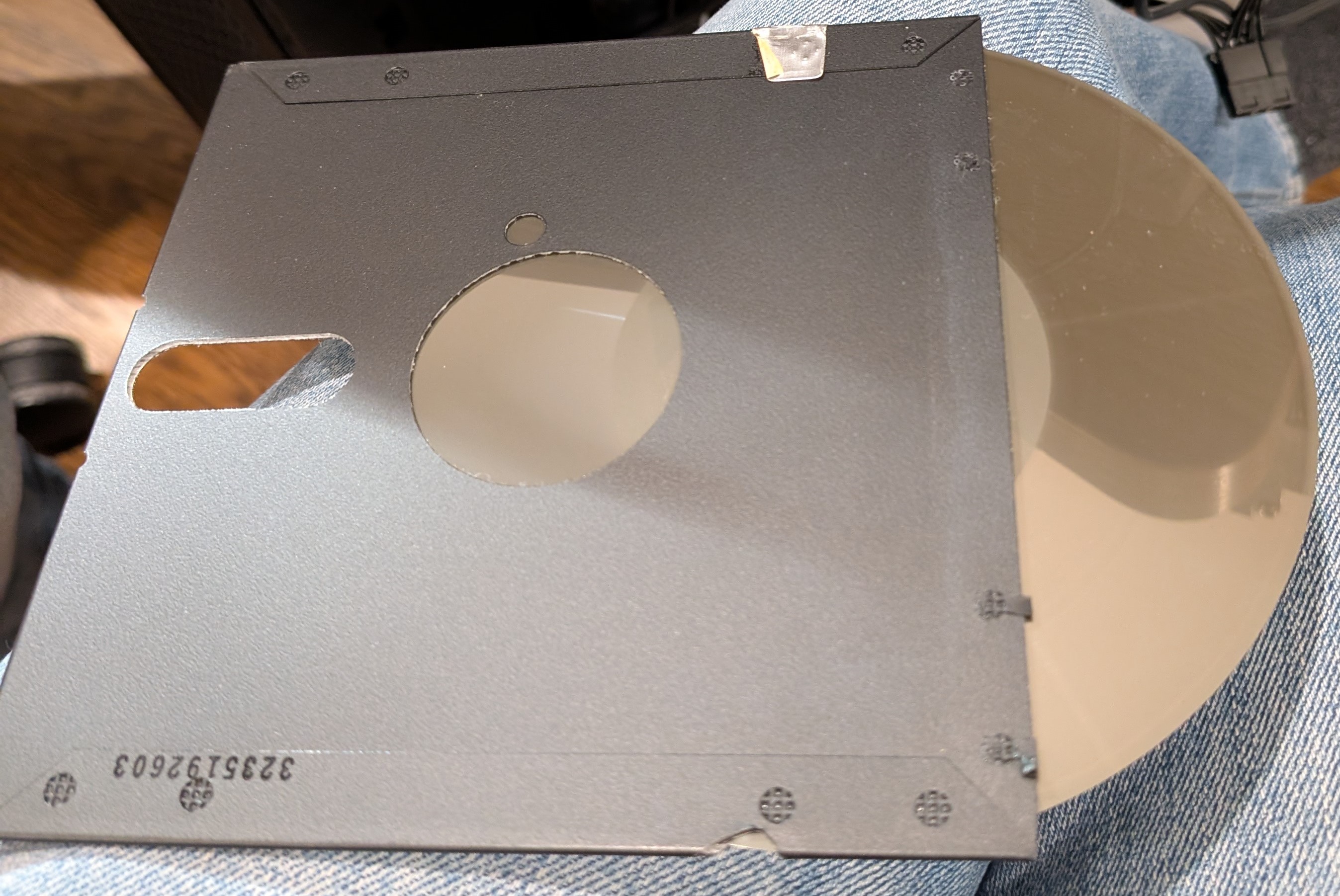 Looking at the floppy media