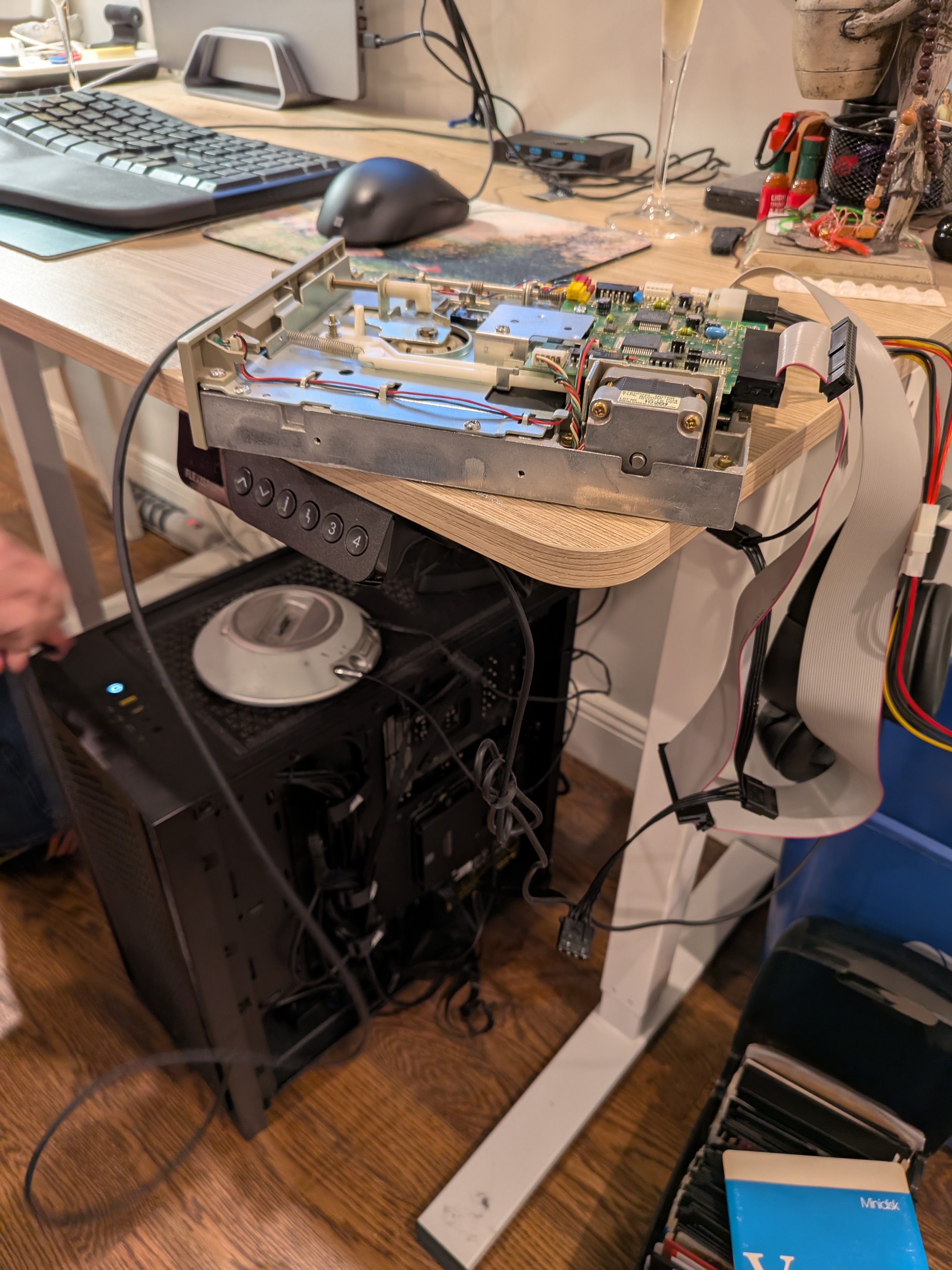 The full rig with Greaseweazle