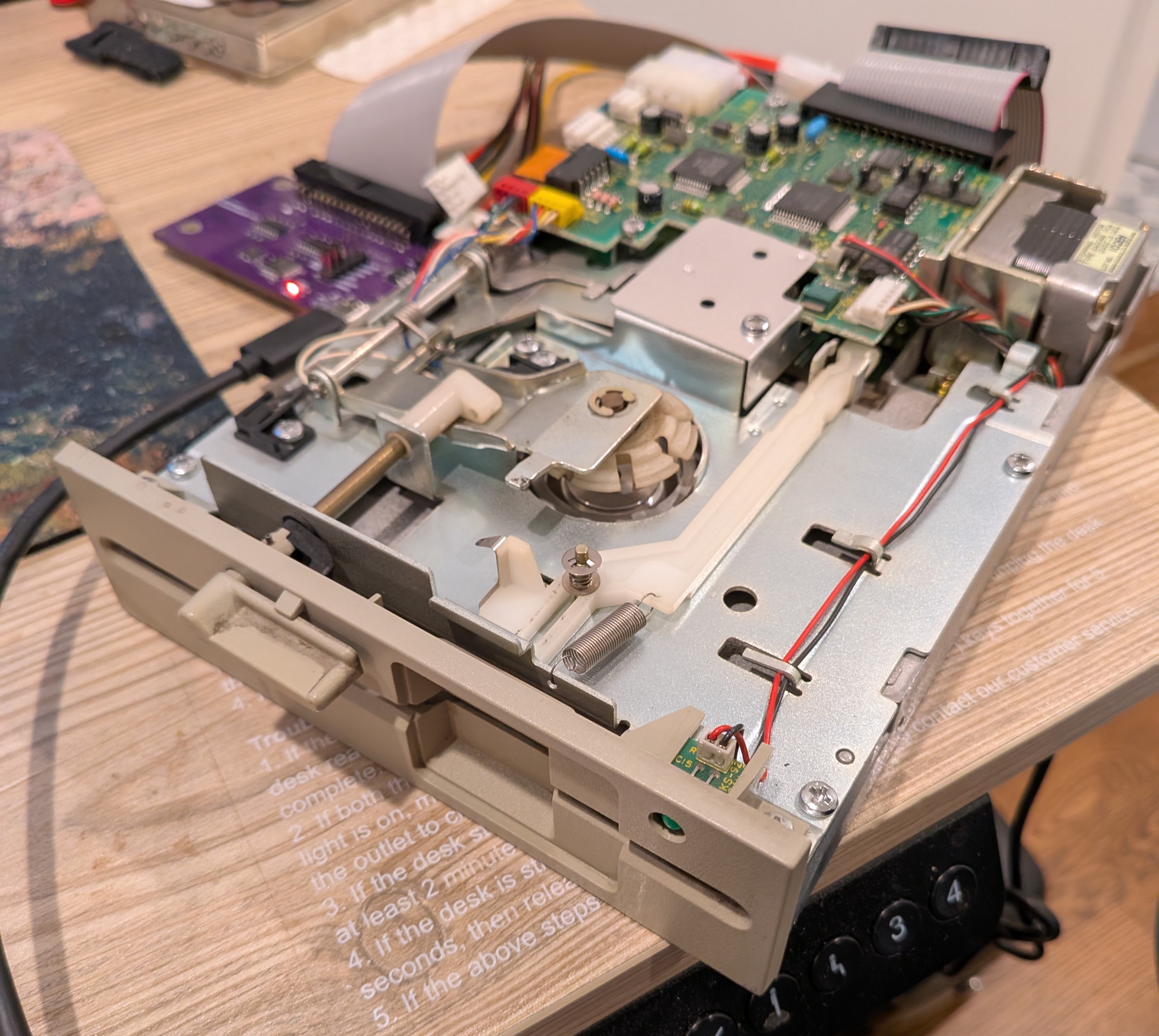 The Toshiba 5.25" floppy drive