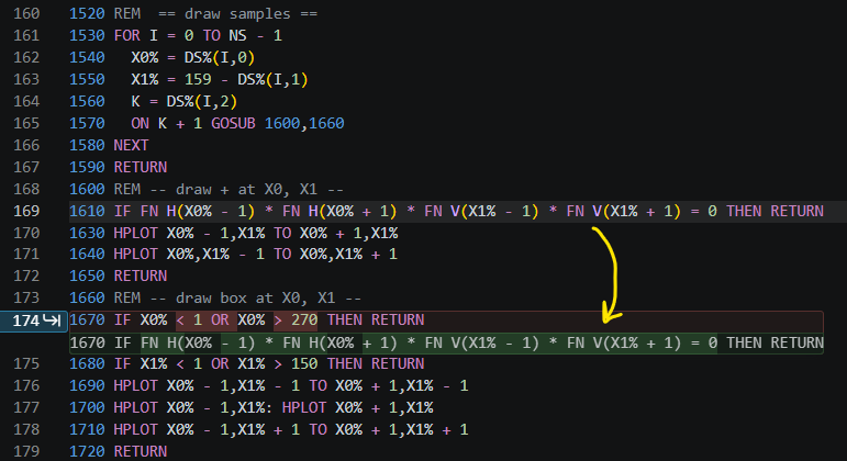 Visual Studio Code prediciting an update to another block of code