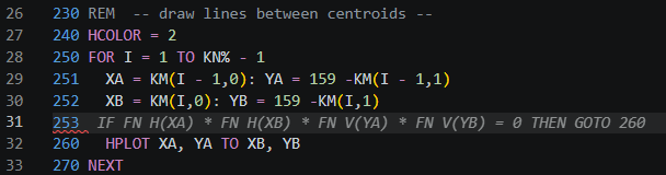 Visual Studio Code anticipating a line of code